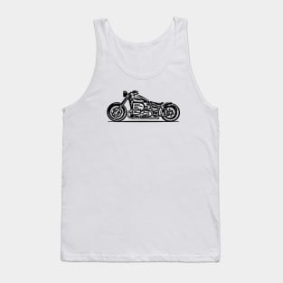 R18 Custome Bike Sketch Art Tank Top